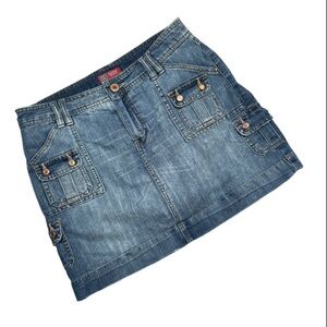 Vintage Faded Glory Classic Blue Jean Skirt